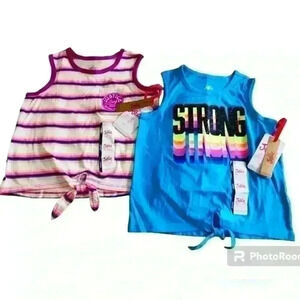 NWT Girls Justice Tank Tops sz XS 5/6
